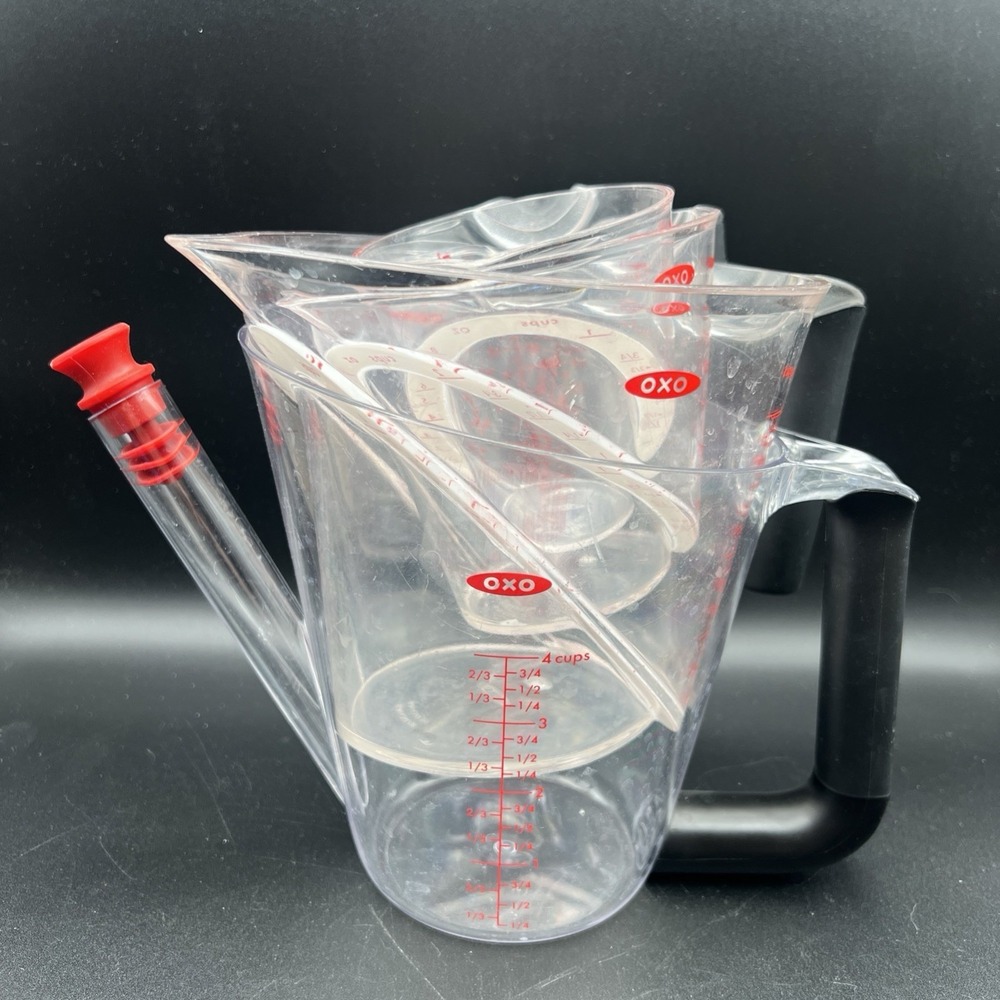 OXO Good Grips 4 Piece Angled Measuring Cup Set 2x 4 ~ 2 ~ 1 cup